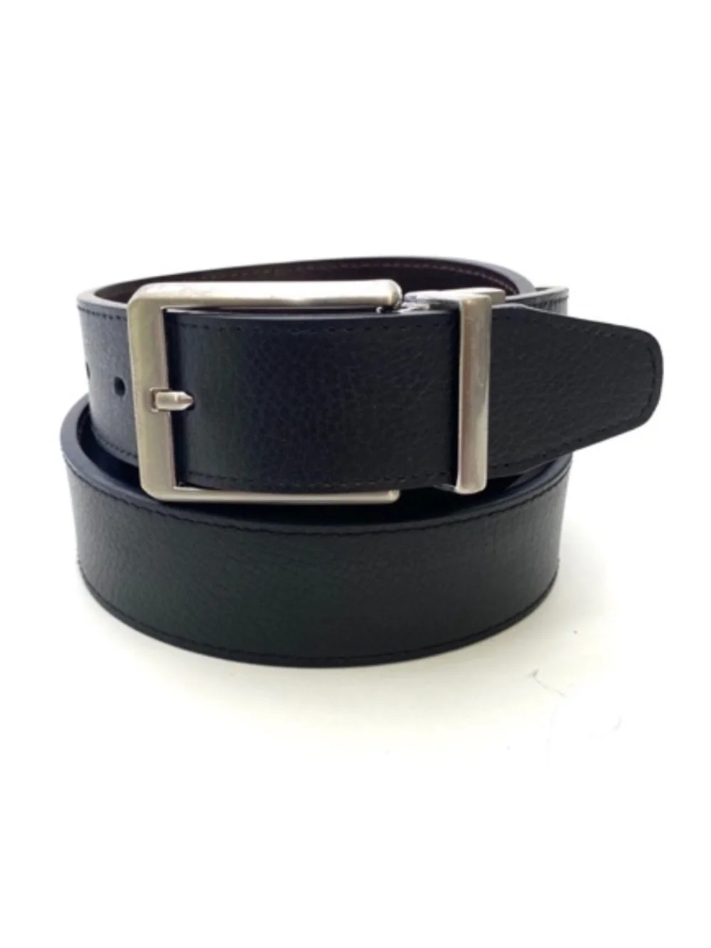 Nike Core Reversible Black/Brown Wax-Coated Leather Golf Belt